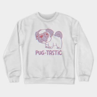 Pug-tastic - retro 3d Crewneck Sweatshirt